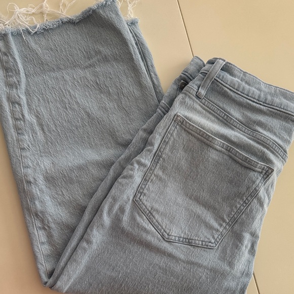 Madewell The Perfect Vintage Wide Crop Jean - Light Blue - Picture 2 of 3